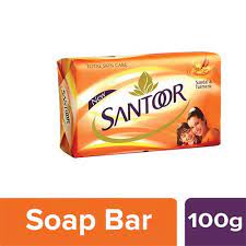SANTOOR SOAP SANDL TURMERIC 100G